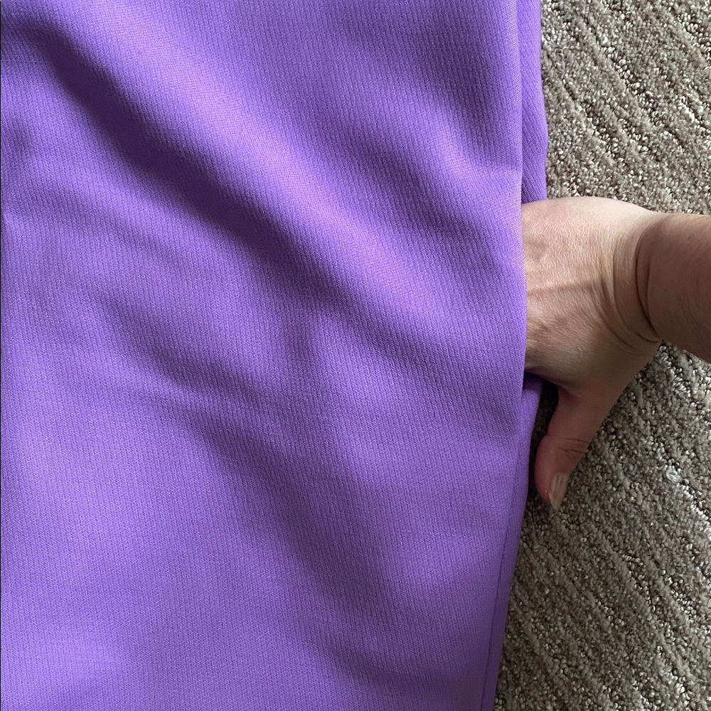 Escada Wool Lilac Purple and Black Sheath Dress - Picture 8 of 17